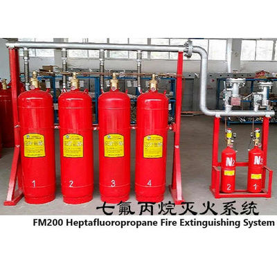 qualité  Gas Suppression System FM200 Cylinder Non Polluting Pipeline Network Type usine