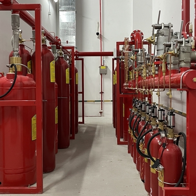Système d'extinction d'incendie HFC227ea FM200 40L - 180L Extincteur à héptafluoropropane