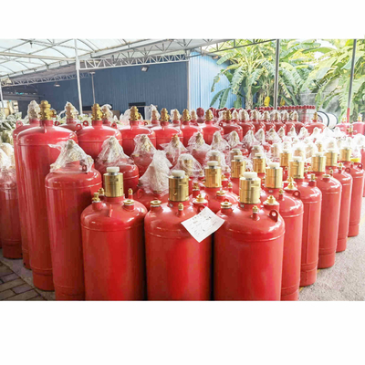 Couleur rouge Fm200 Bouteille de gaz 4,2 MPa / 5,6 MPa Récipient anti-incendie