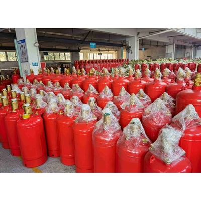 Couleur rouge Fm200 Bouteille de gaz 4,2 MPa / 5,6 MPa Récipient anti-incendie