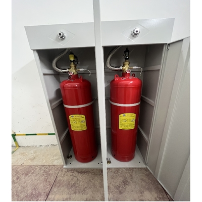 Heptafluoropropane Fm200 Système d'extinction d'incendie 120L Type d'armoire rouge