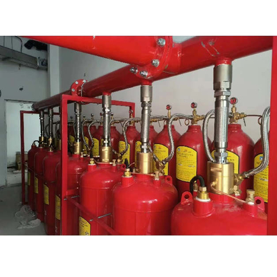 5.6Mpa 120L Type FM200 Système d'extinction d'incendie Heptafluoropropane rouge Couleur