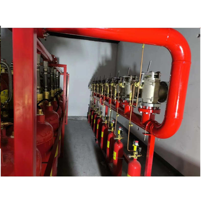 5.6Mpa 120L Type FM200 Système d'extinction d'incendie Heptafluoropropane rouge Couleur