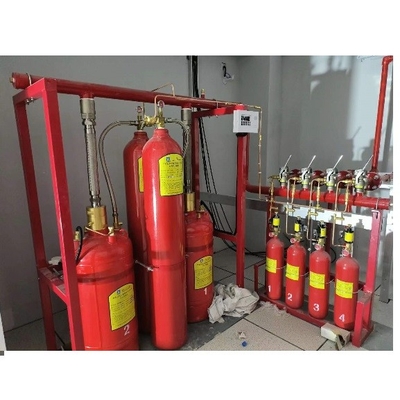 Purification 99,99% Système de réseau de tuyauterie FM200 pour la classe A, grade de protection incendie DC24V