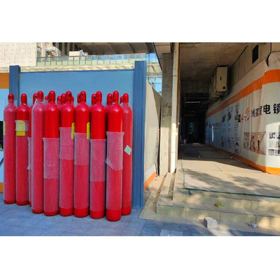 Système d'extinction d'incendie à gaz inerte IG100 multifonctionnel Haute durabilité Couleur rouge