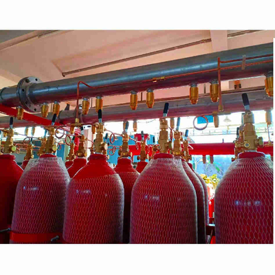 IG 541 Système d'extinction d'incendie au gaz inerte Capacité 70L 80L 90L Type de tuyauterie