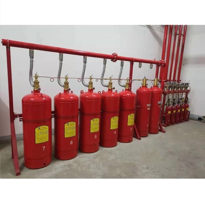 Système de suppression des gaz d'incendie à zones multiples Heptafluoropropane 70L 90L 100L 120L Capacité