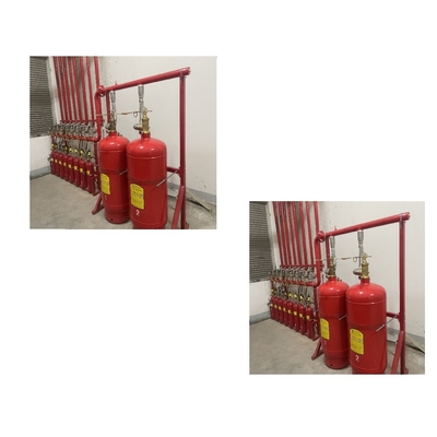 Système d'extinction d'incendie à gaz de 120 L. Extincteur automatique rouge Fm200