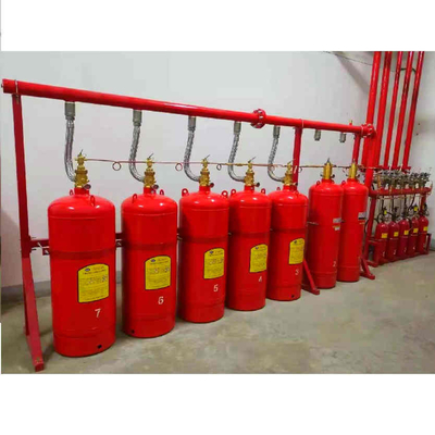 Système de réseau de tuyauterie rouge FM200 Système de lutte contre les incendies par gaz mixte 4.2 MPa / 5.6 MPa