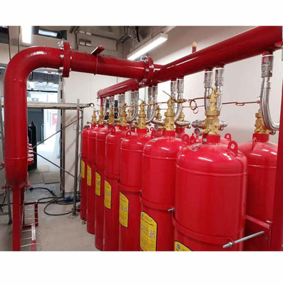 Système de suppression des gaz de haute sécurité rouge FM200 cylindre heptafluoropropane HFC 227ea