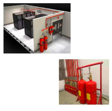 Système d'extinction d'incendie au gaz heptafluoropropane FM200 4,2 MPa / 5,6 Mpa Pression de travail