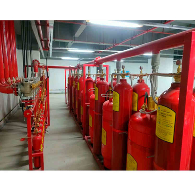 Heptafluoropropane FM200 Système d'écoulement de piston de lutte contre l'incendie dans la salle d'ordinateur