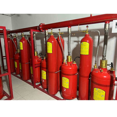 Heptafluoropropane FM200 Système d'écoulement de piston de lutte contre l'incendie dans la salle d'ordinateur