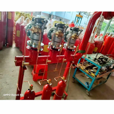 5.6Mpa FM200 Système de débit de piston HFC-227 Extincteur à cylindre rouge