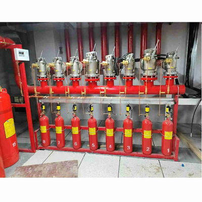 Système de débit de piston HFC-227ea FM200 de haute sécurité Système de suppression des gaz Réseau de tuyauterie