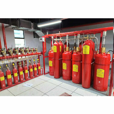 Système de débit de piston de type tuyauterie FM200 Système de suppression des gaz d'heptafluoropropane